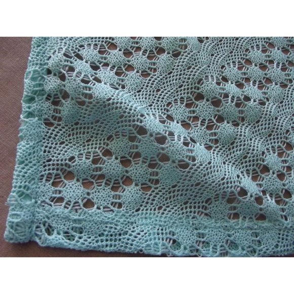 Sag Harbor Sweater XL Honey Dew Green Polyester Cardigan Lightweight open knit - Picture 5 of 10